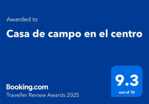 Casa de campo en el centro